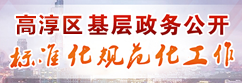 高淳區基層政務公開 標準化規范化工作